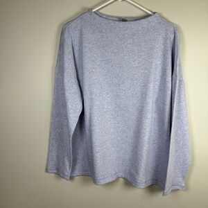 T by Talbots Heathered Lavender Boatneck Sweatshirt Size XL Petite NWT